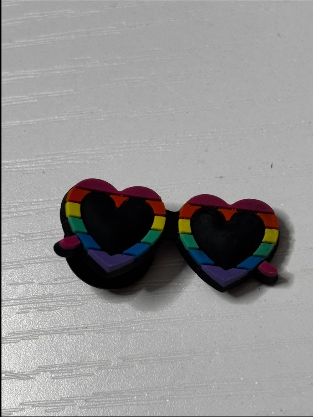 CROCS Rainbow Heart Sunglasses Jibbitz Charm